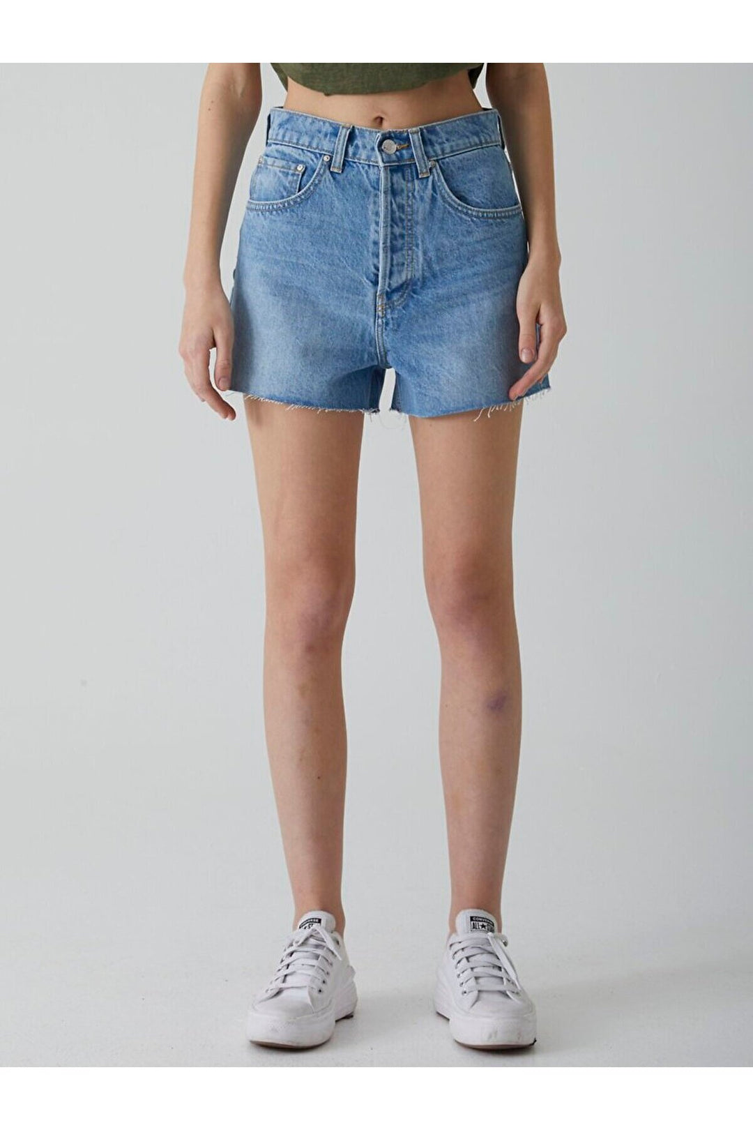 LTB Short en jean taille haute Lari
