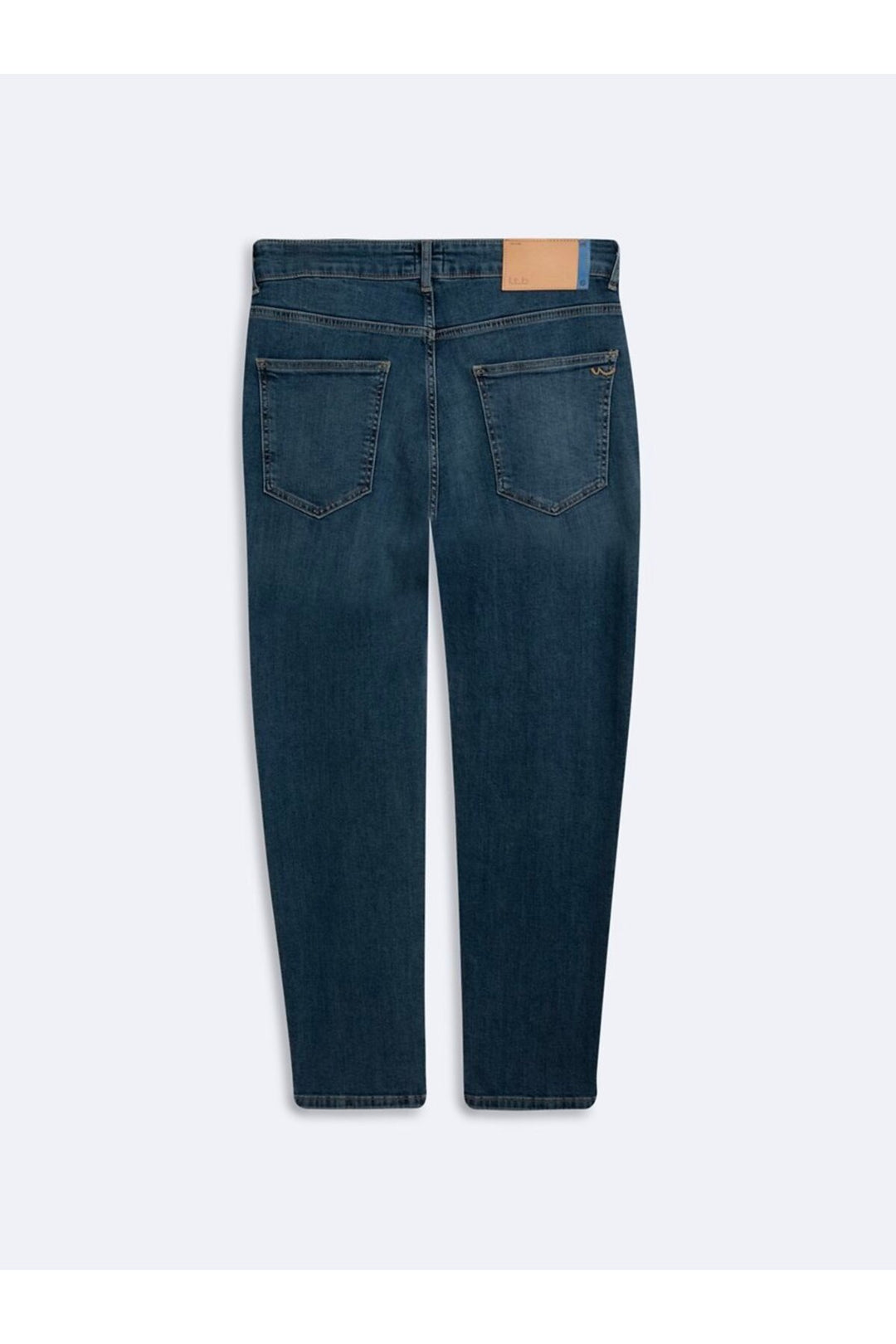 LTB Renar Jean Pantalon Mid Indigo à taille moyenne à jambe droite - Bleu