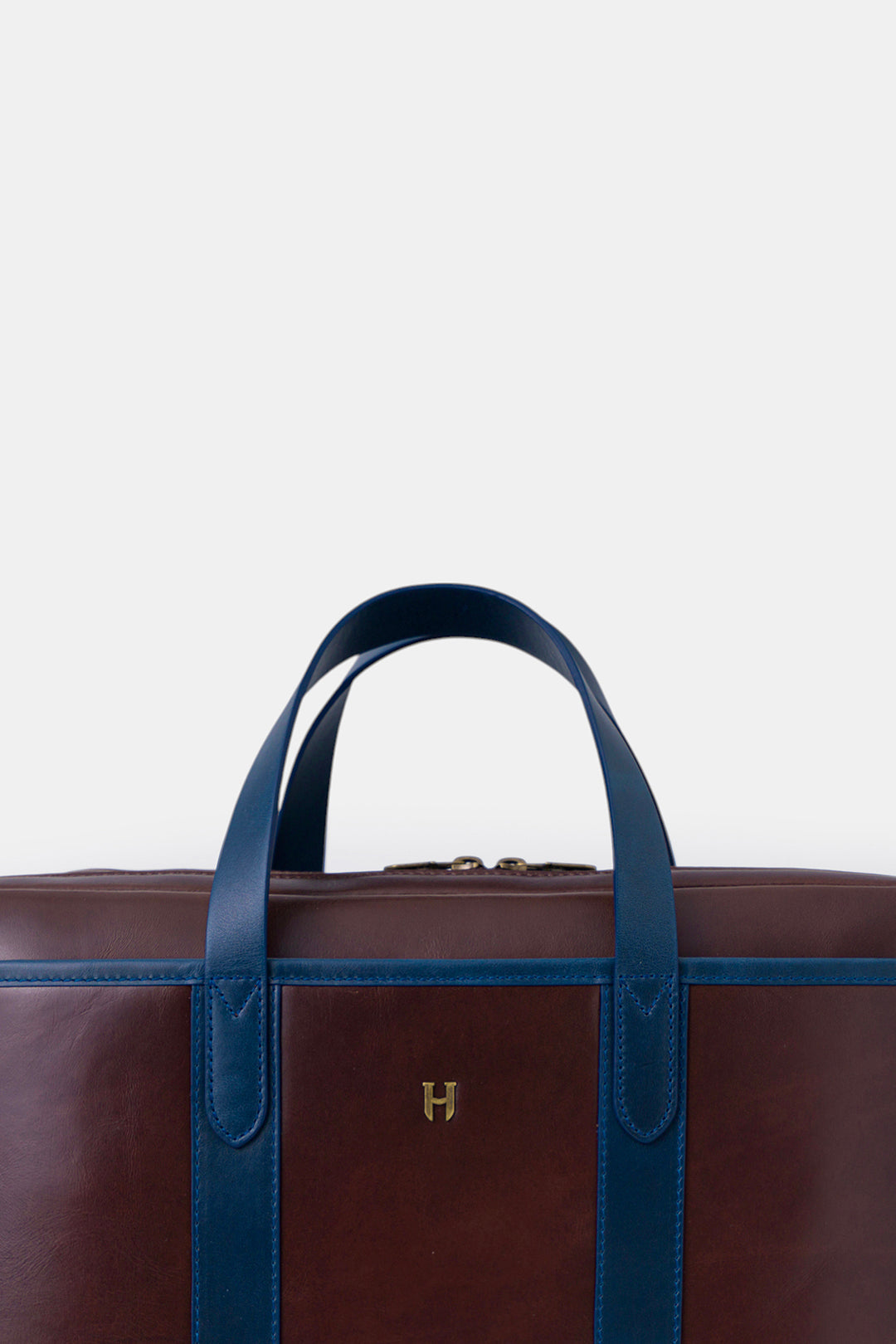 Helmbrook Sac pour ordinateur portable Benedict en cuir véritable 15,6"à deux compartiments pour homme