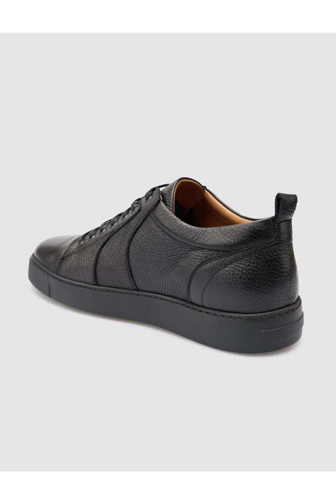 Cabani Shoes %100 Cuir véritable Chaussures de sport pour hommes noires - Noir