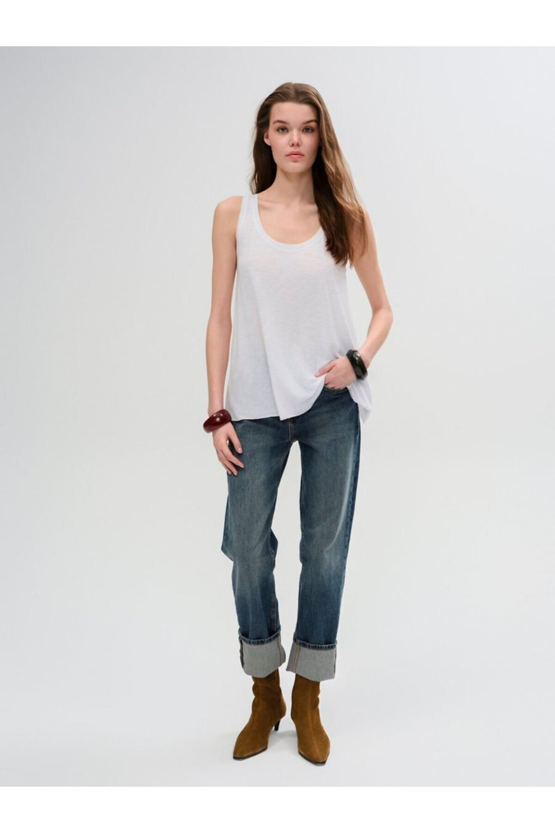 LTB Débardeur Blanc Détendu - Blanc