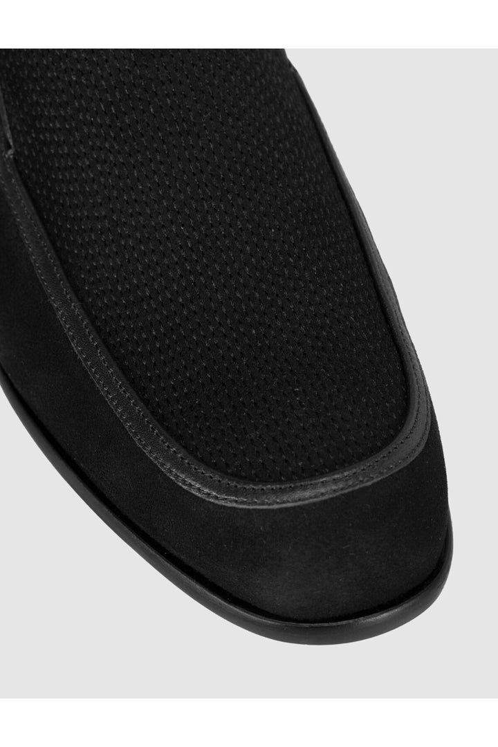Cabani Shoes Loafer pour homme en cuir premium noir - Multicolore