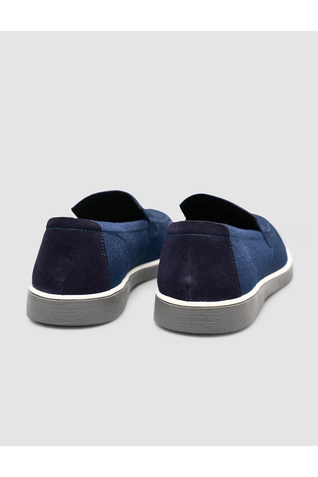 Cabani Shoes Chaussures en tricot pour hommes en bleu marine à tissage en osier. - Bleu marine