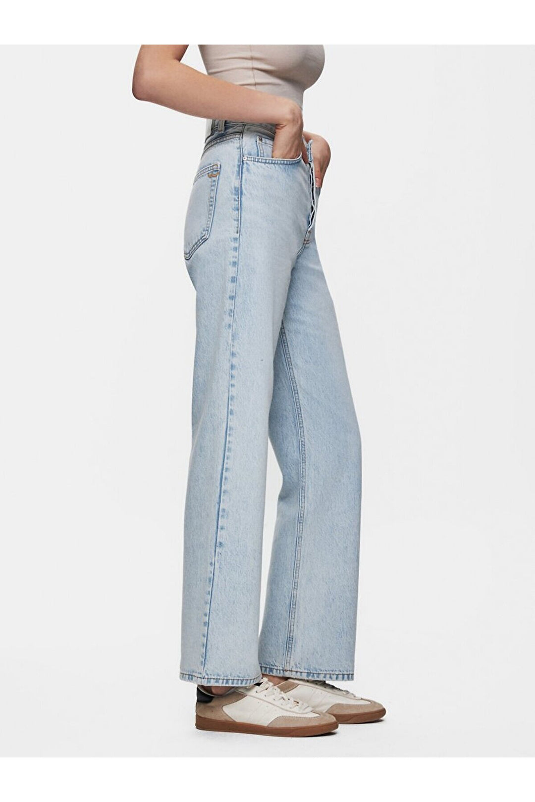 LTB Pantalon en jean coupe droite à taille haute Vanetta