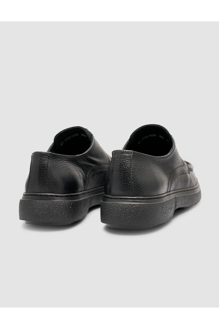 Cabani Shoes Chaussures de ville pour hommes en cuir véritable noir 100% - Noir
