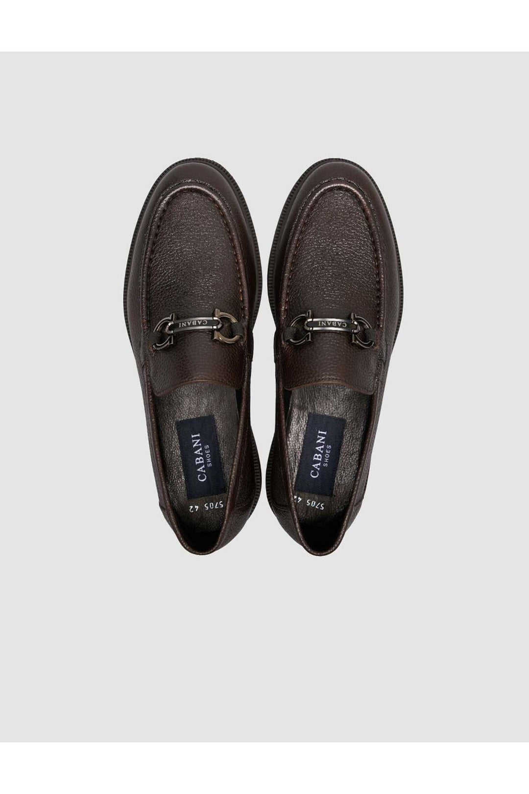 Cabani Shoes Chaussures Loafer pour hommes en cuir véritable marron - Multicolore