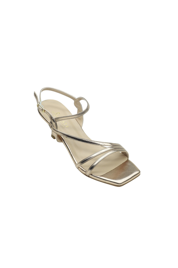Wavelys PERLA Chaussures de soirée élégantes à talons hauts pour femmes - Doré