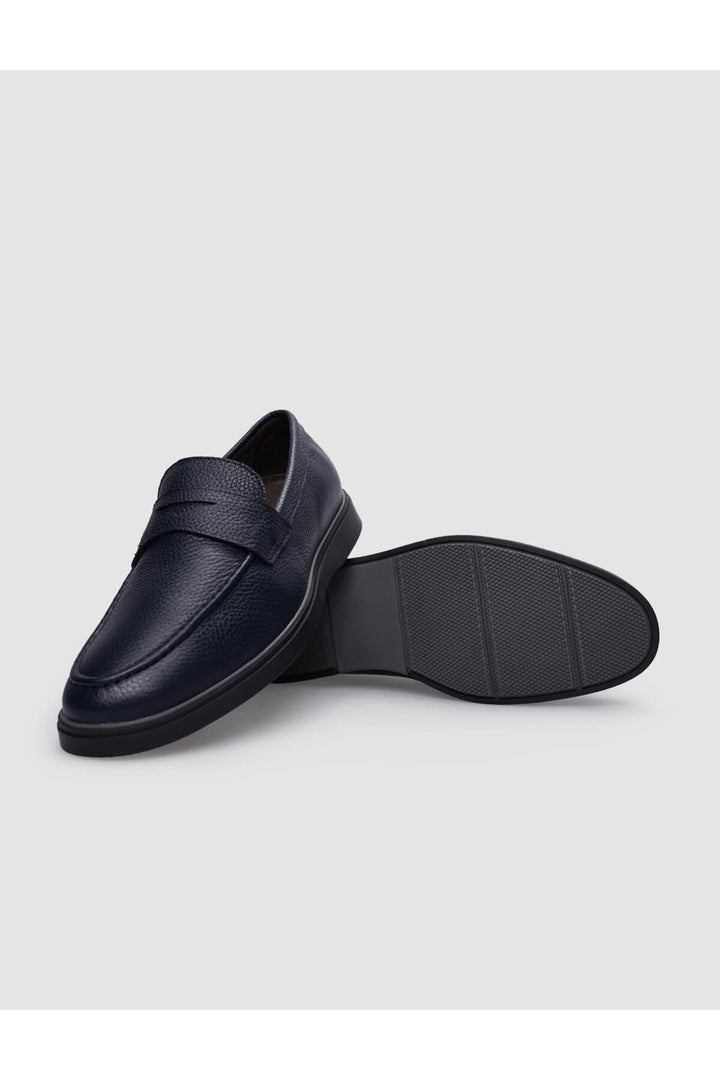 Cabani Shoes %100 Cuir véritable Chaussures décontractées pour hommes Bleu marine - Bleu marine