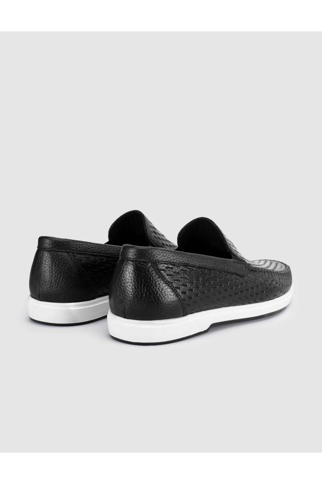 Cabani Shoes Chaussures de ville pour hommes en cuir véritable avec motif crocodile noir - Noir