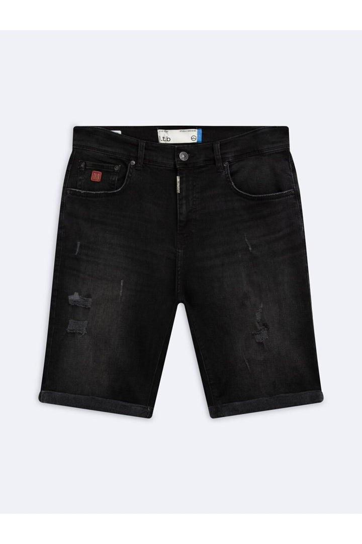 LTB Bermuda en denim mi-bleu Nestor A - Bleu