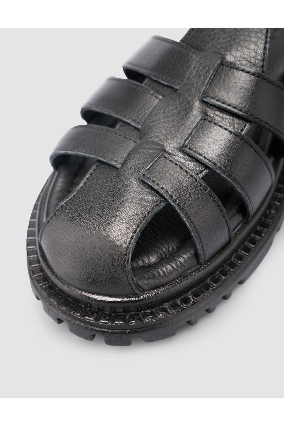 Cabani Shoes %100 Cuir véritable Sandales noires pour femmes - Multicolore