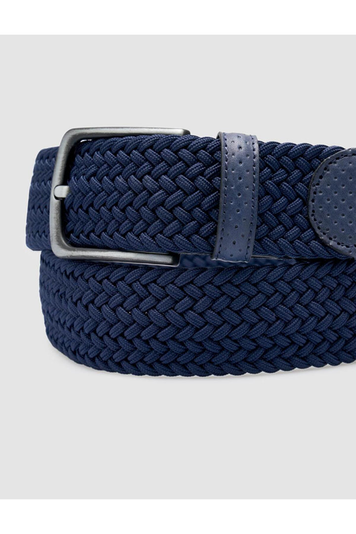 Cabani Shoes Ceinture pour homme en tricot bleu marine - Bleu marine