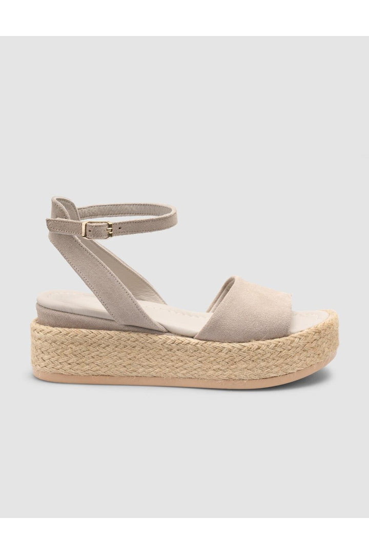 Cabani Shoes %100 Cuir véritable Sandale en suède pour femme - Pierre