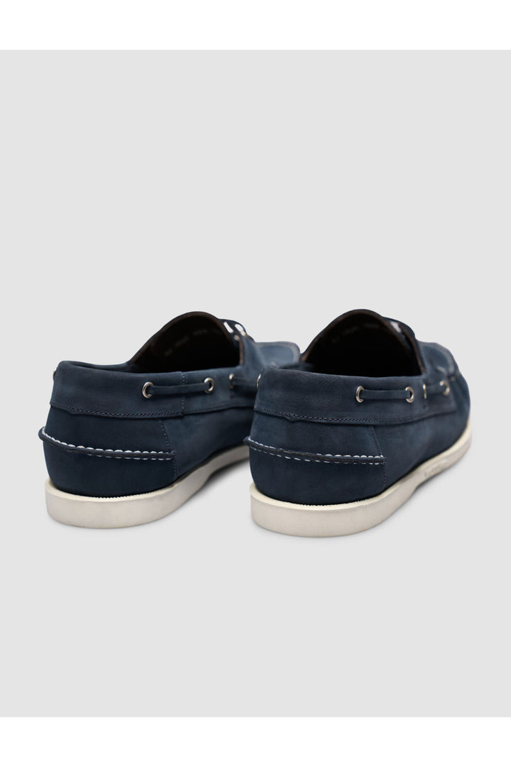 Cabani Shoes Bleu marine Chaussures Loafer en Cuir Véritable à Lacets - Multicolore