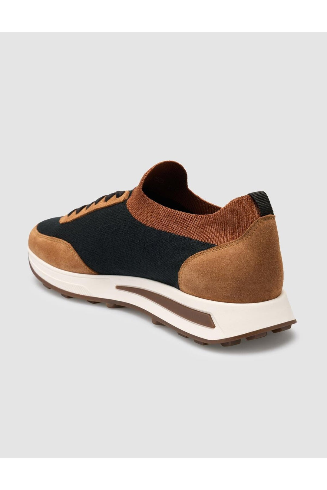 Cabani Shoes Chaussures de sport pour hommes en tricot orange avec lacets. - Orange