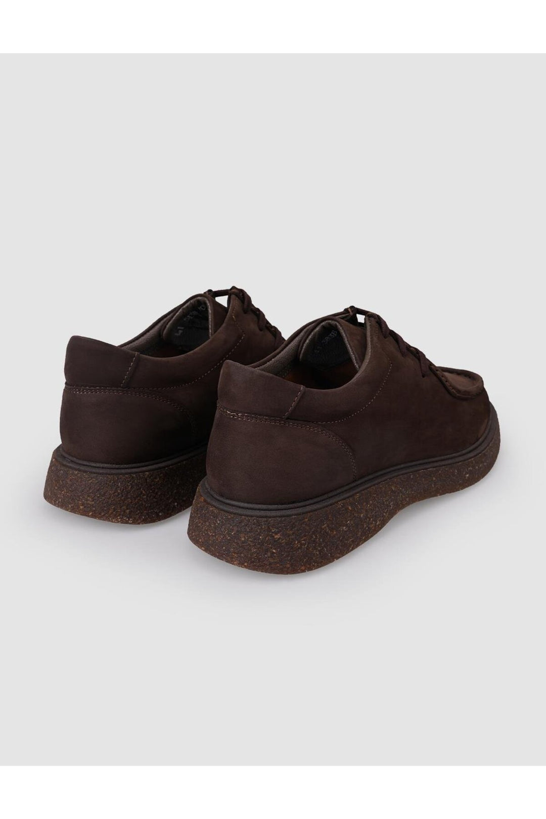 Cabani Shoes Chaussures décontractées pour hommes en cuir nubuck véritable 100 % marron - Marron