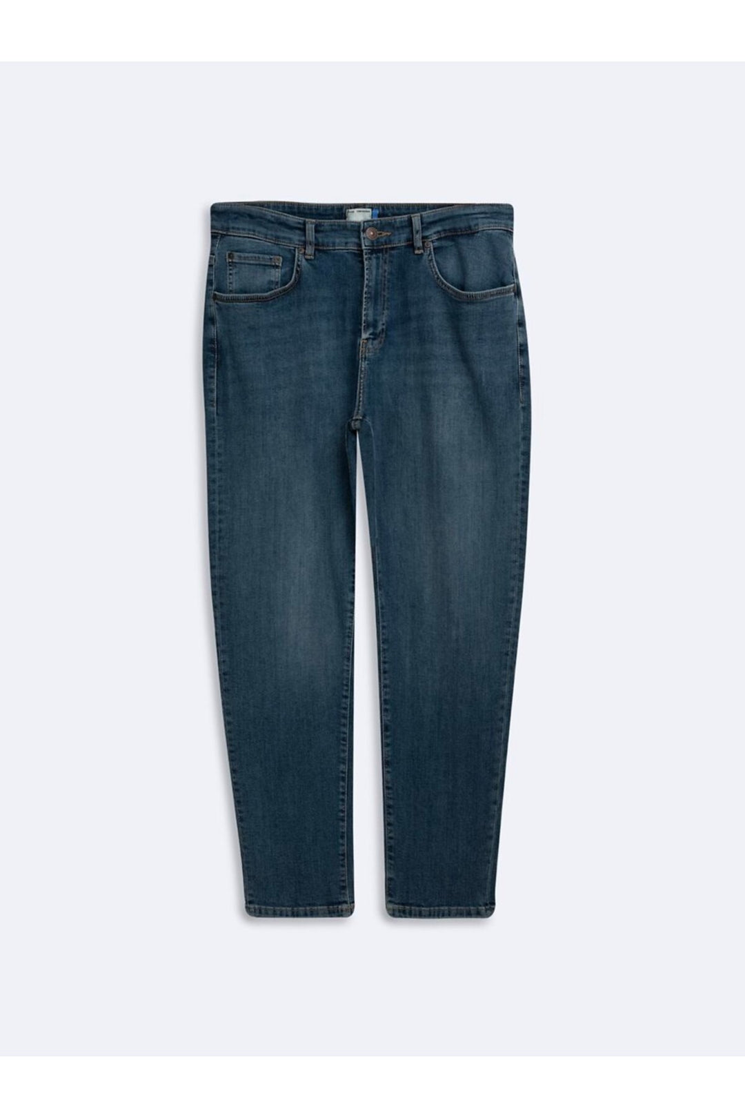 LTB Renar Jean Pantalon Mid Indigo à taille moyenne à jambe droite - Bleu