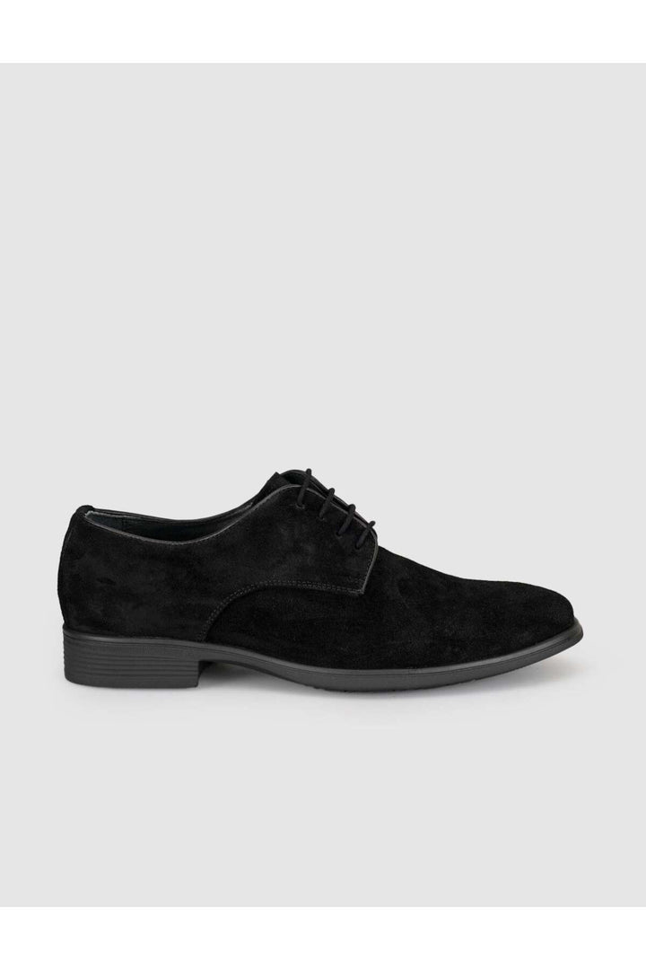 Cabani Shoes Chaussures classiques pour hommes en cuir véritable suédé noir - Multicolore