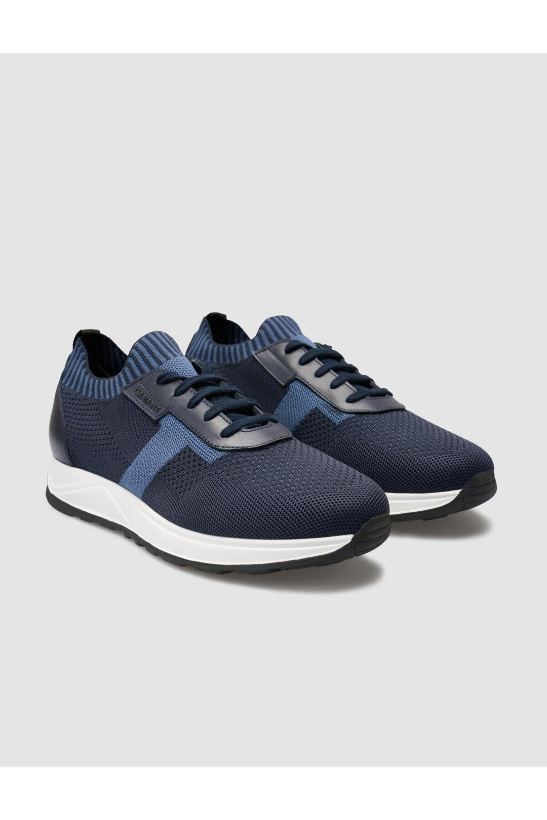 Cabani Shoes Chaussures de sport pour hommes Padova en tricot Bleu marine - Bleu marine