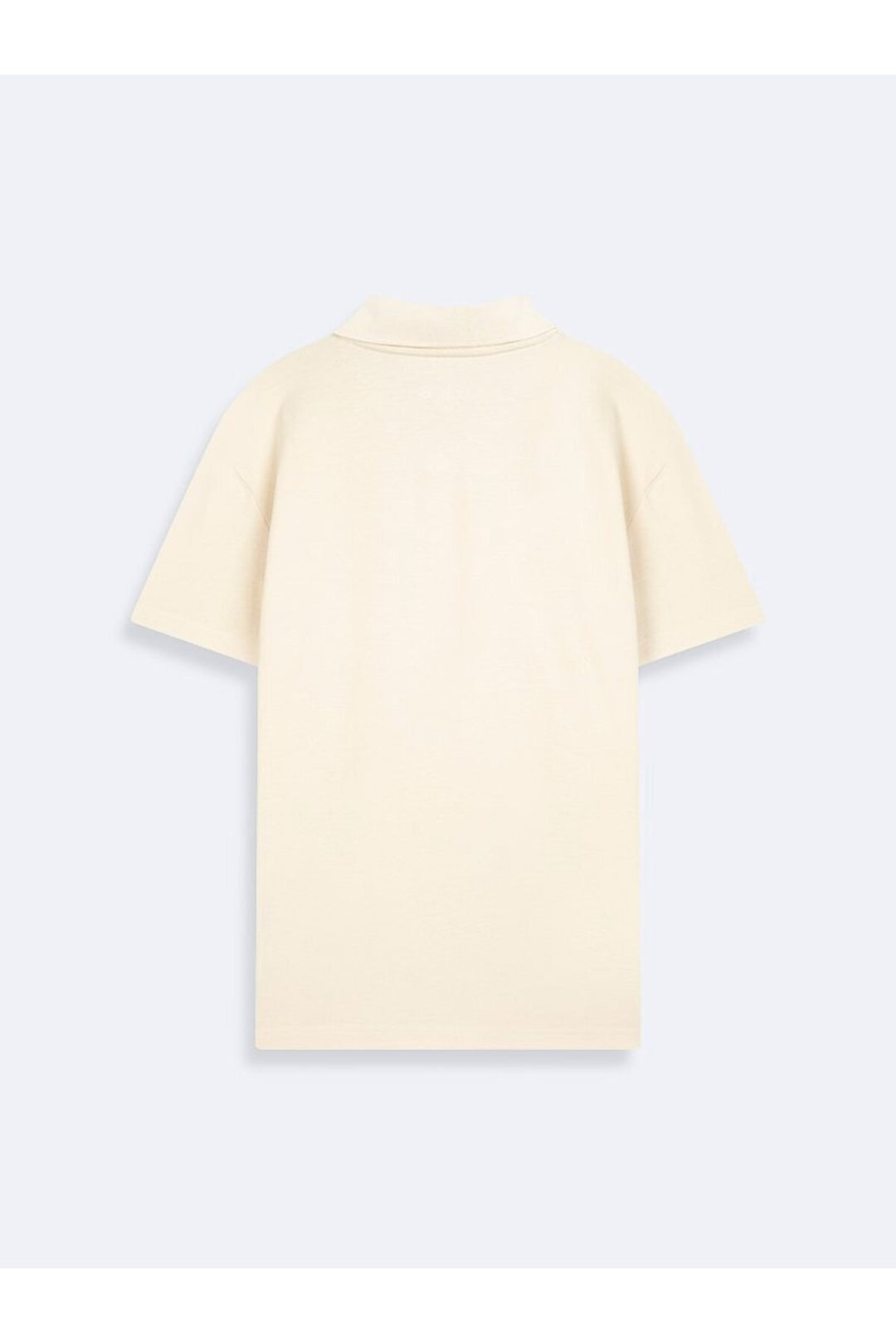 LTB T-shirt beige à col polo en piqué à V - Kaki