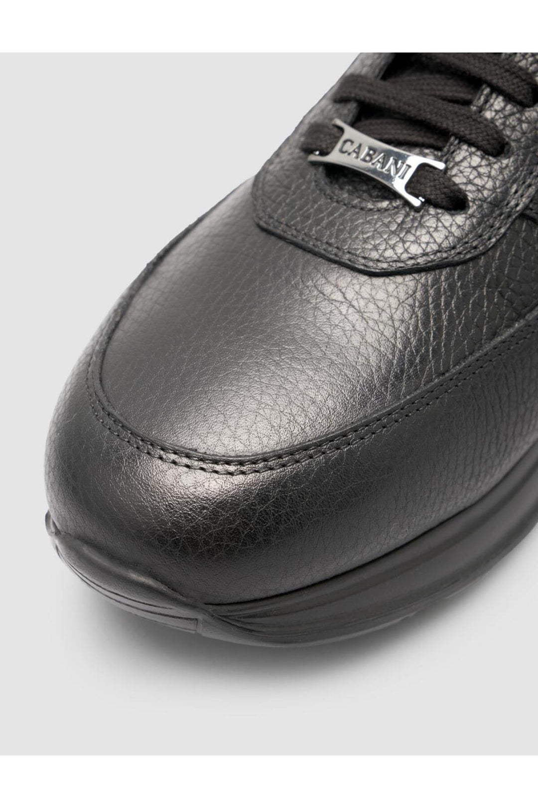 Cabani Shoes Peraren Baskets de sport en cuir texturé noir 100% - Noir