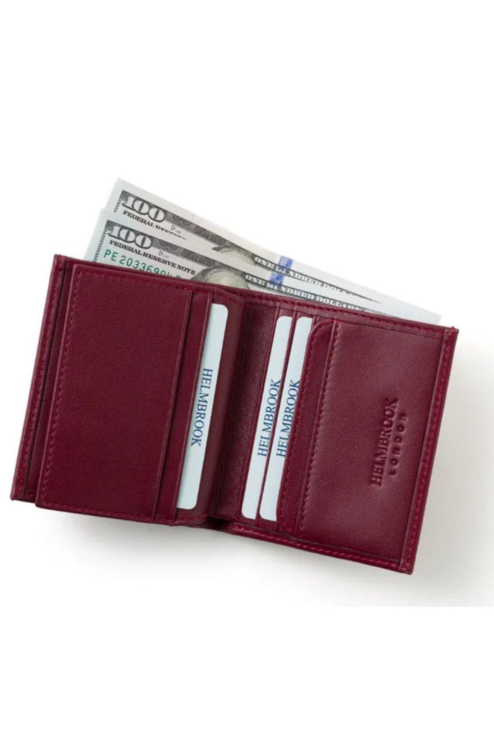 helmbrook Portefeuille en cuir véritable pour homme Slim Design RFID Axel protégé