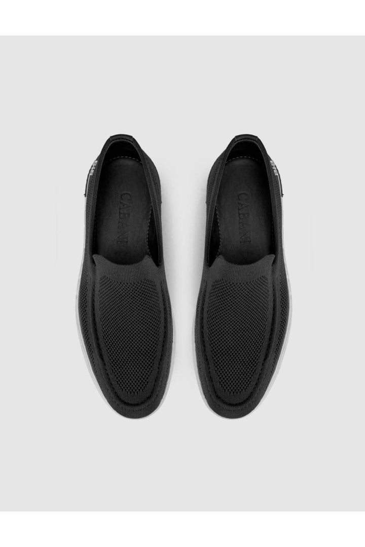 Cabani Shoes Chaussures décontractées pour hommes en tricot à semelle légère anthracite - Anthracite