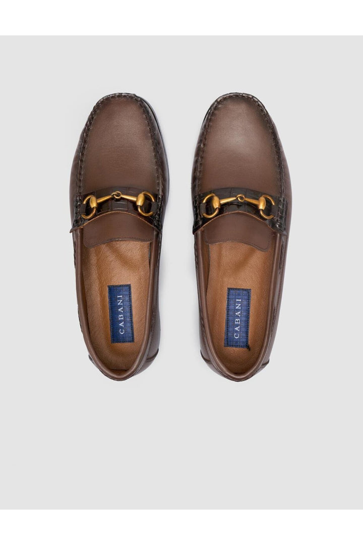 Cabani Shoes %100 Cuir véritable Chaussures classiques pour hommes Marron - Marron