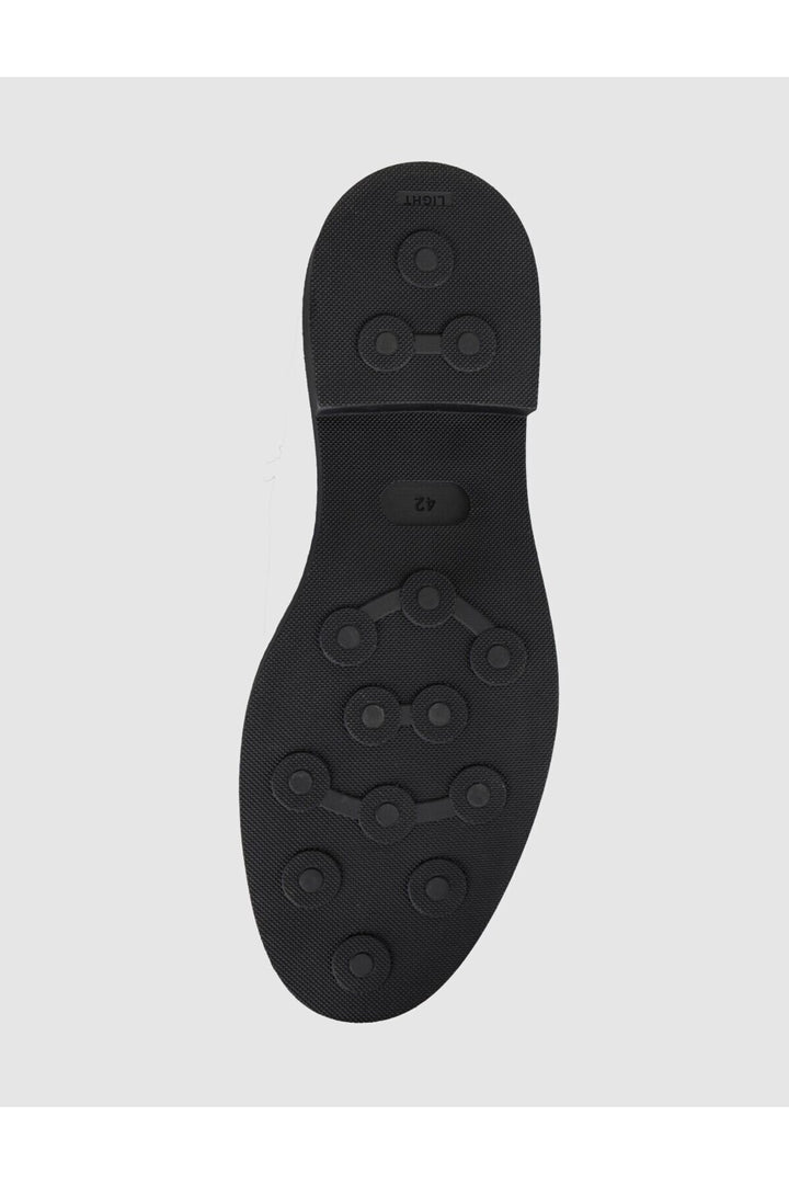 Cabani Shoes Bottines pour hommes en cuir véritable avec fourrure noire et fermeture éclair - Multicolore