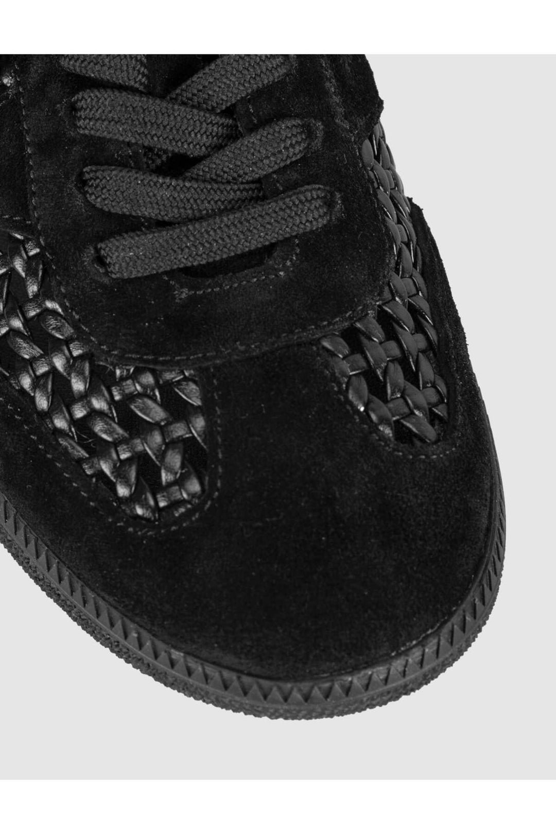 Cabani Shoes Baskets mule femme en cuir véritable noir - Multicolore