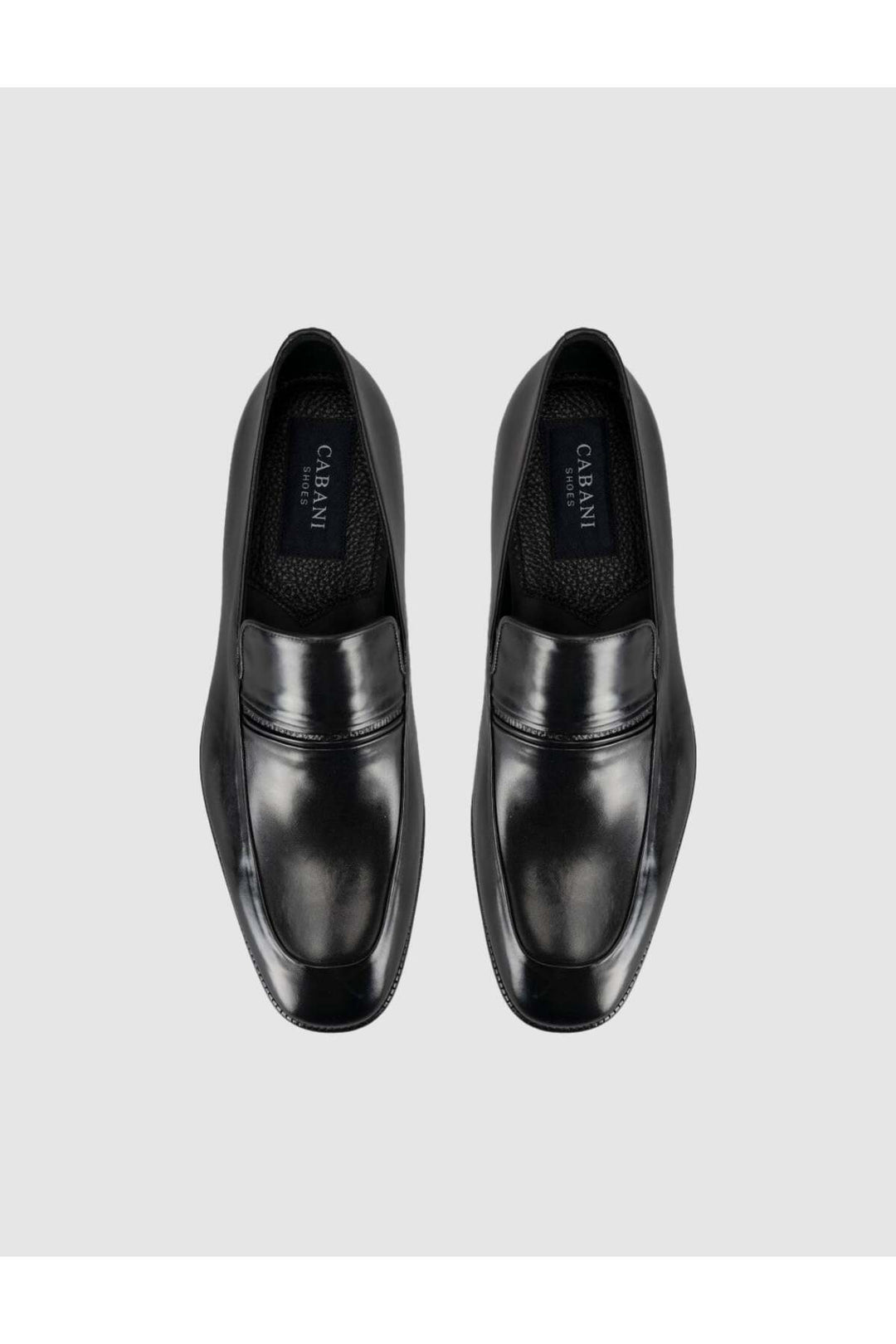 Cabani Shoes Chaussures classiques pour hommes en cuir noir premium - Multicolore