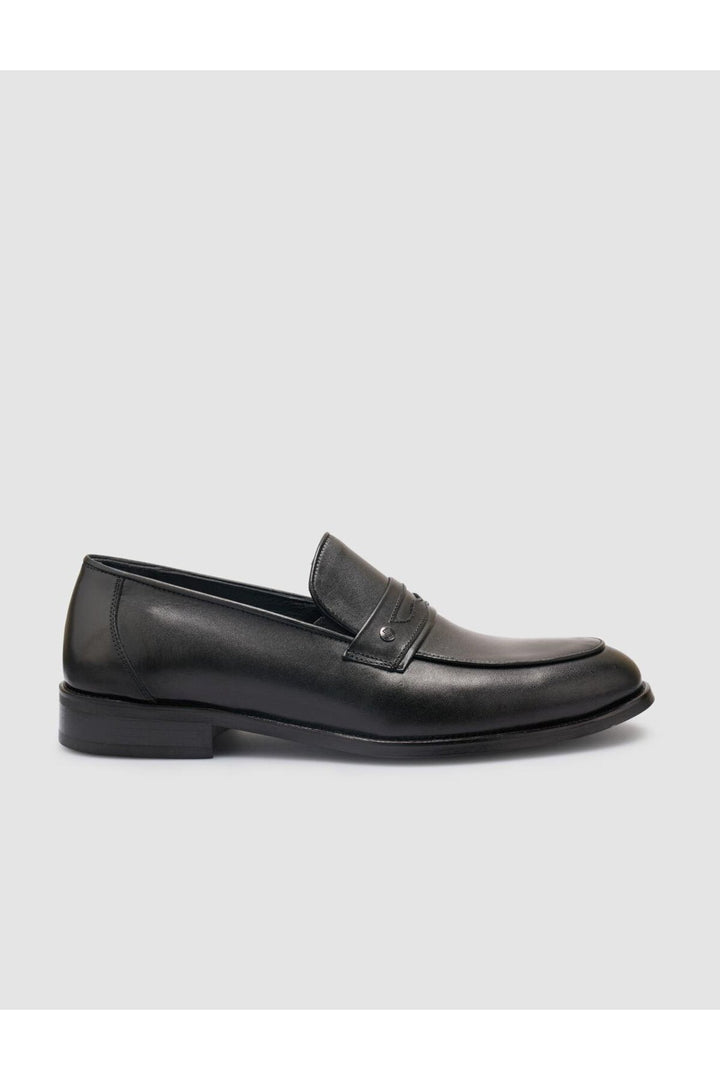 Cabani Shoes %100 Cuir véritable Chaussures classiques pour hommes noires - Multicolore