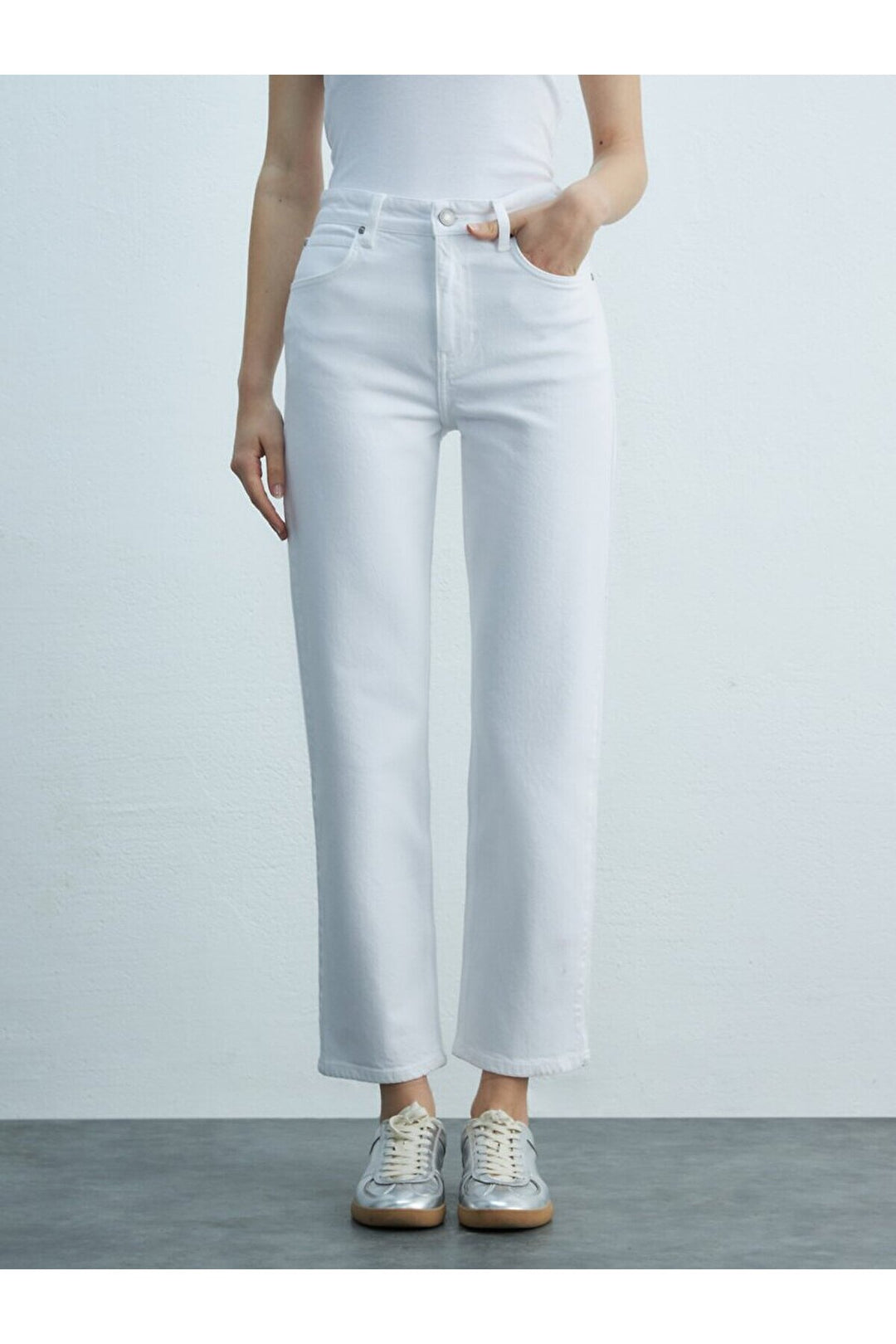 LTB Pantalon en jean coupe confortable avec jambes droites New Wanda - Blanc_100