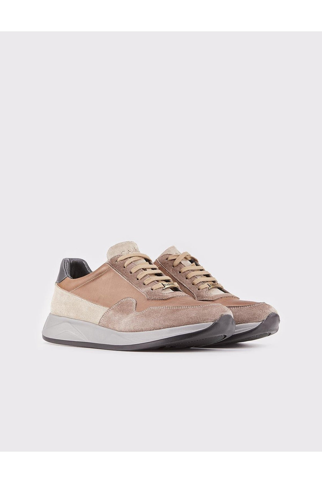 Cabani Shoes Chaussures pour hommes en cuir véritable marron à lacets - Multicolore