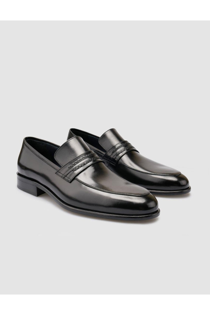 Cabani Shoes %100 Cuir véritable Chaussures classiques pour hommes noires - Multicolore
