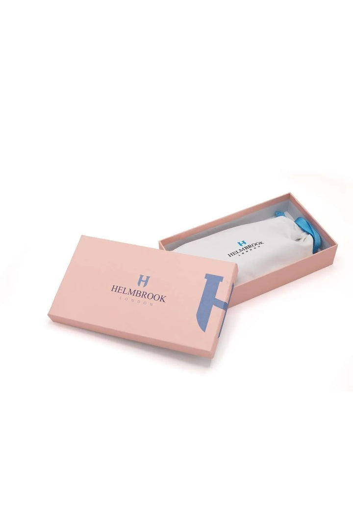helmbrook Porte-cartes à compartiments multiples en cuir pour femme Ashley avec fermeture à glissière protégée par RFID, bordeaux, bleu marine