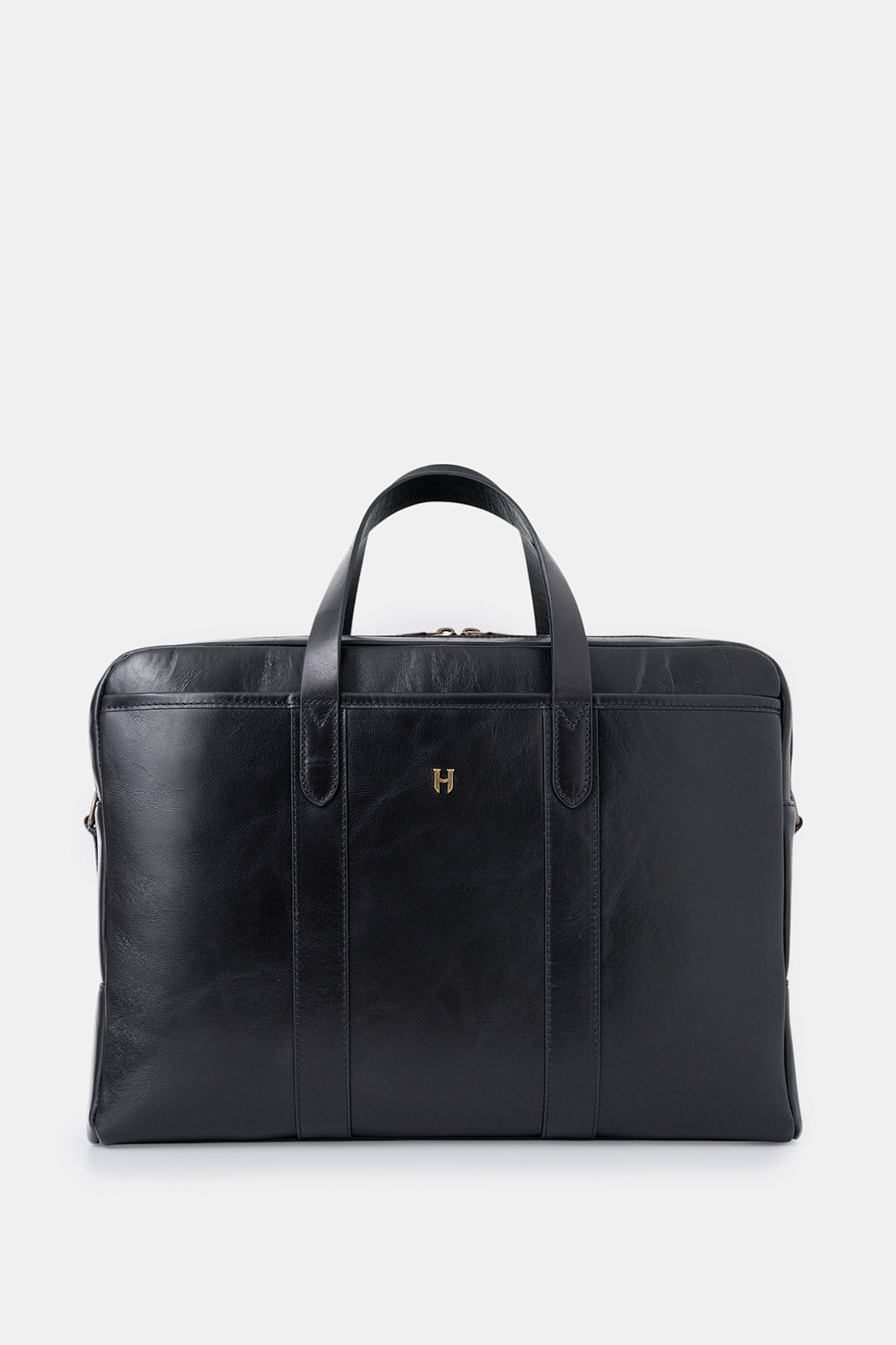helmbrook Sac pour ordinateur portable Benedict en cuir véritable 15,6"à deux compartiments pour homme