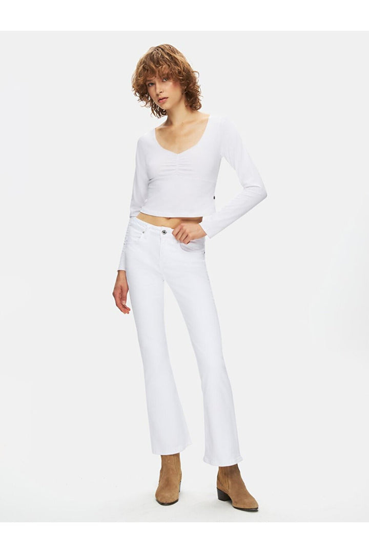 LTB Pantalon évasé court Lissise