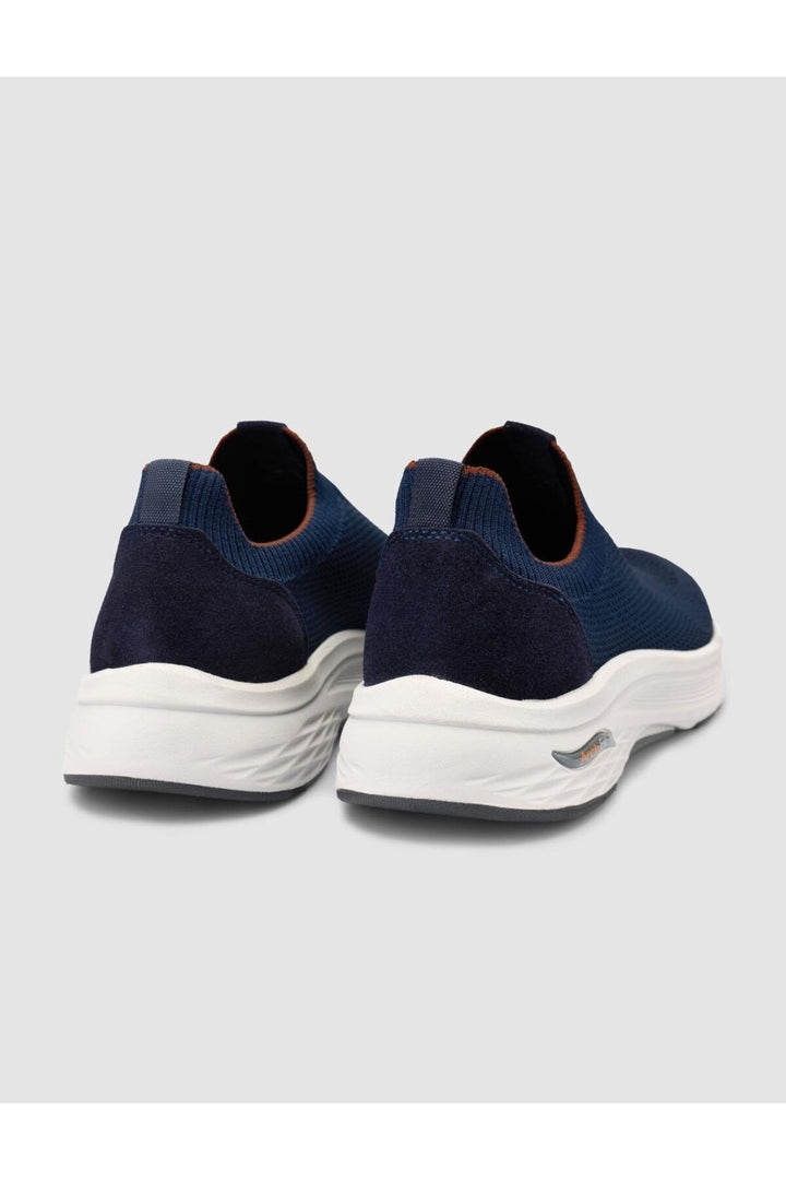Cabani Shoes Chaussures de sport pour hommes en tricot Bleu marine - Bleu marine