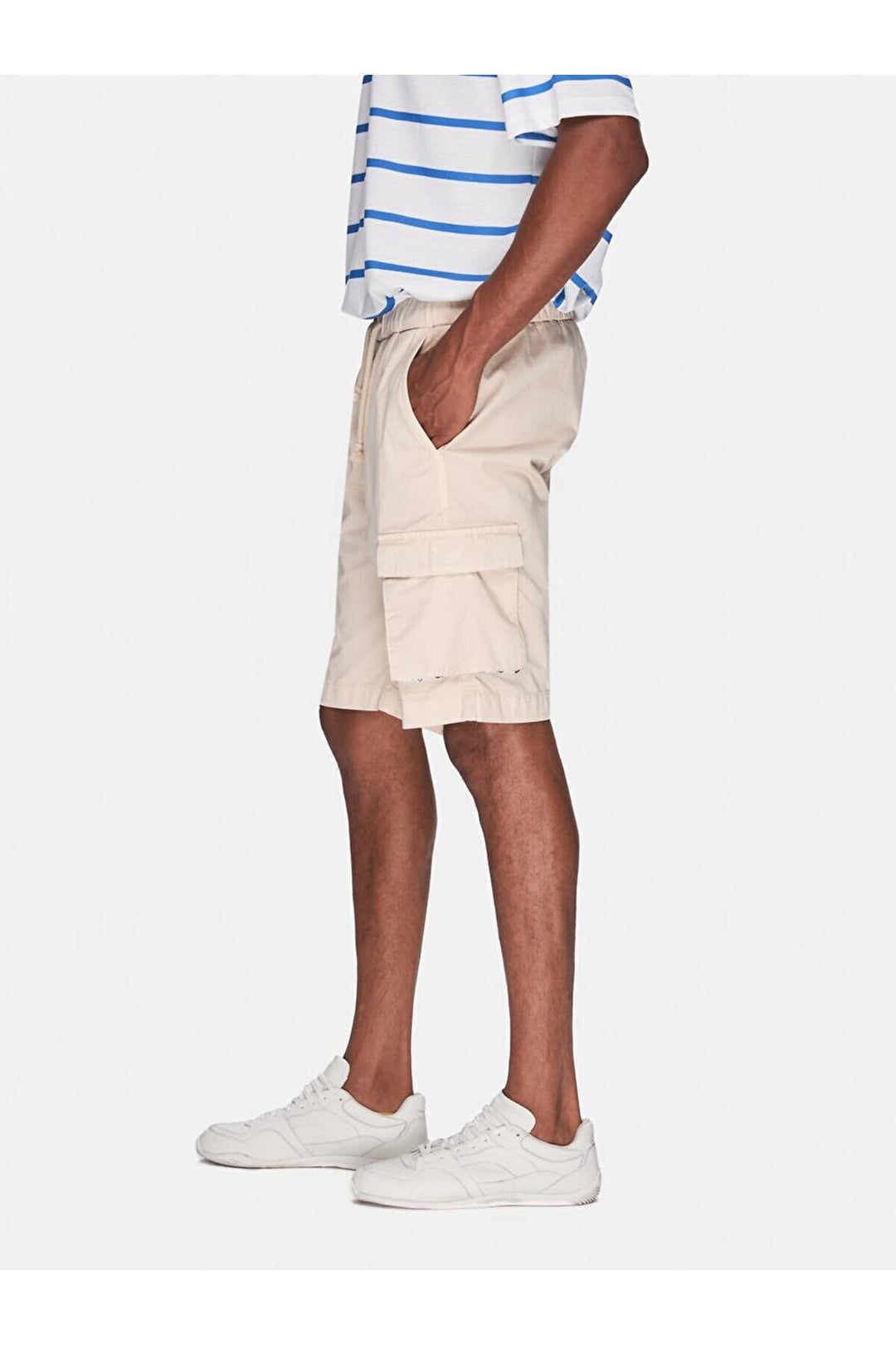 LTB Short Basic Midi Regular Gabardine Beige