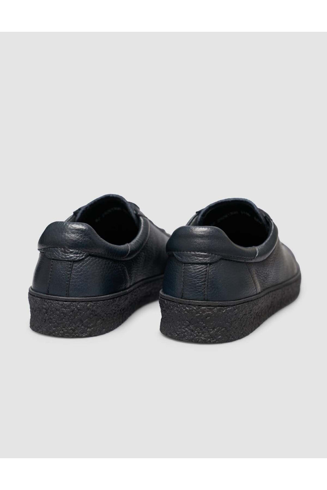 Cabani Shoes Chaussures de sport pour hommes en cuir véritable bleu marine à lacets avec semelle en caoutchouc. - Bleu marine