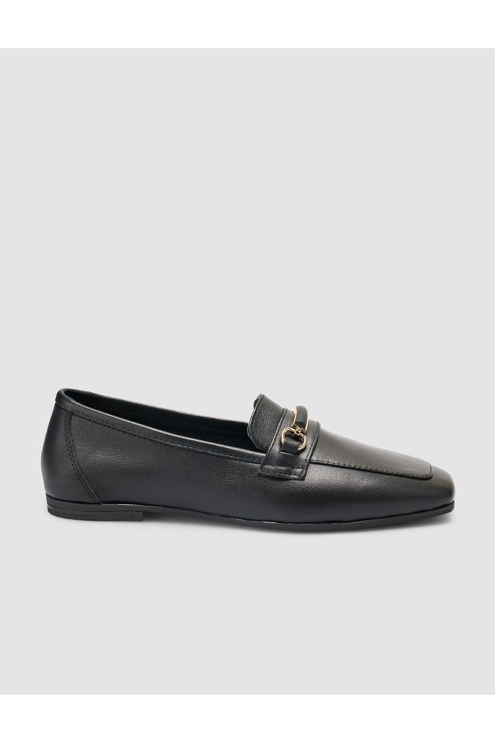 Cabani Shoes %100 Cuir Véritable Mocassins Femme Noir - Noir