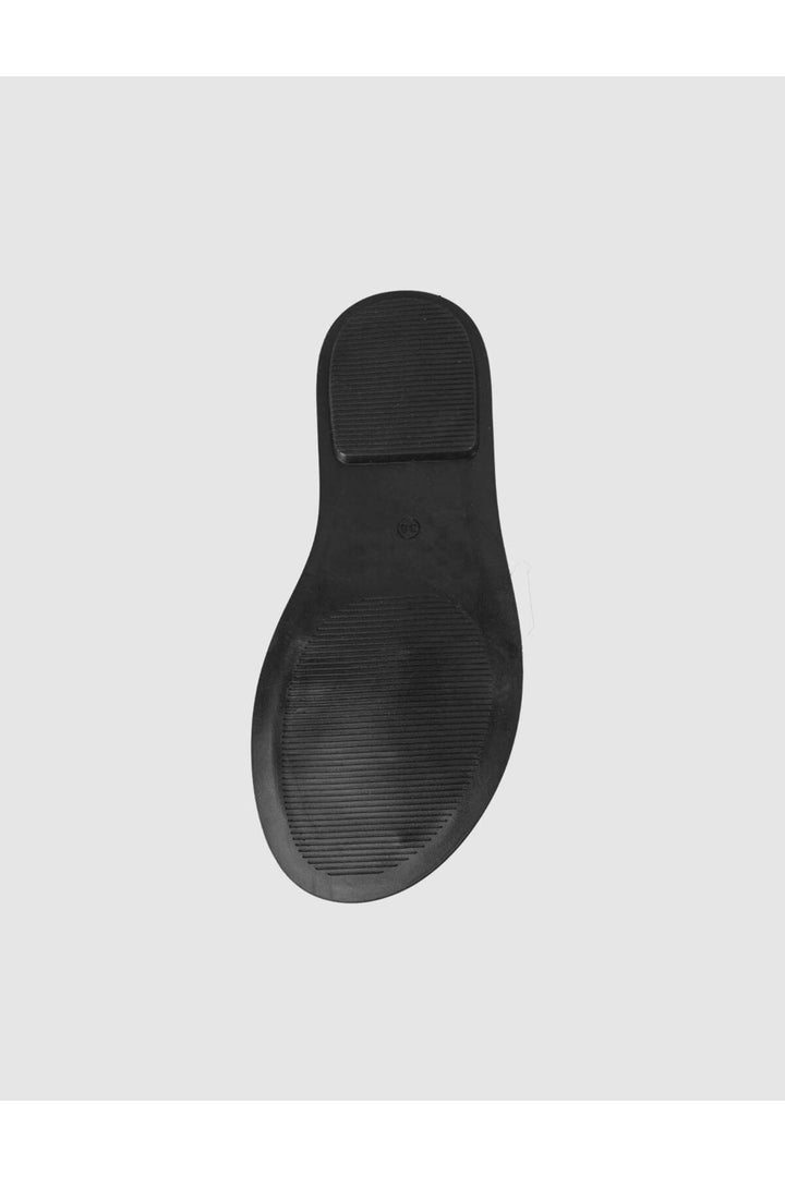 Cabani Shoes Sandales en cuir véritable noires à boucle pour femmes - Multicolore