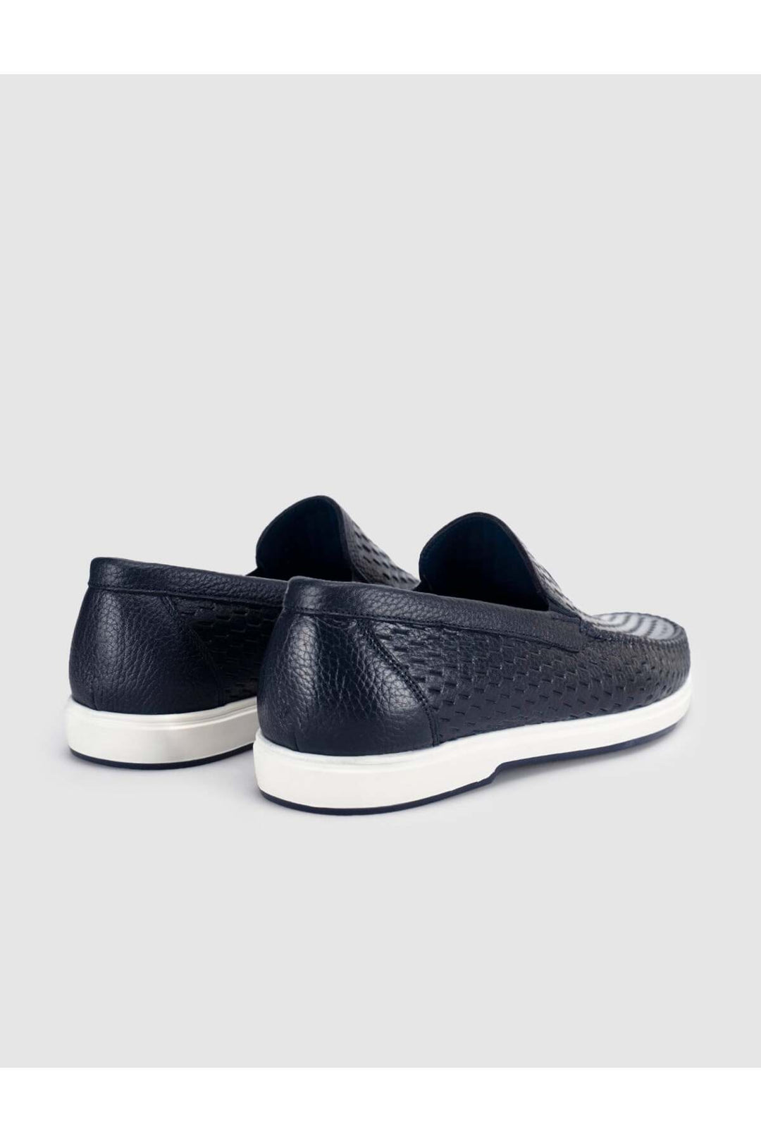 Cabani Shoes Chaussures de ville pour hommes en cuir véritable à motif crocodile bleu marine - Bleu marine
