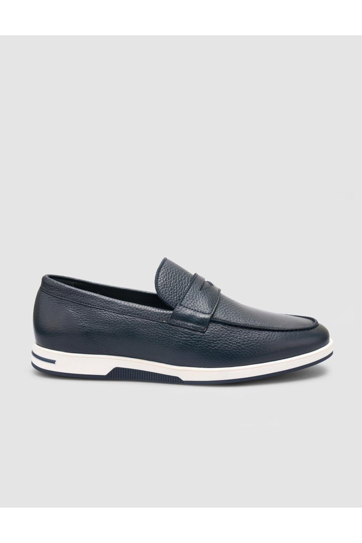 Cabani Shoes %100 Cuir véritable Chaussures décontractées pour hommes Bleu marine - Bleu marine