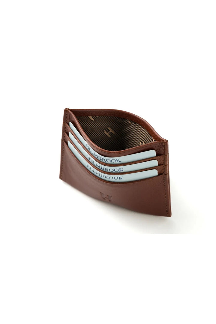 helmbrook Porte-cartes en cuir véritable pour homme Slim Design RFID Protégé Barry Tan