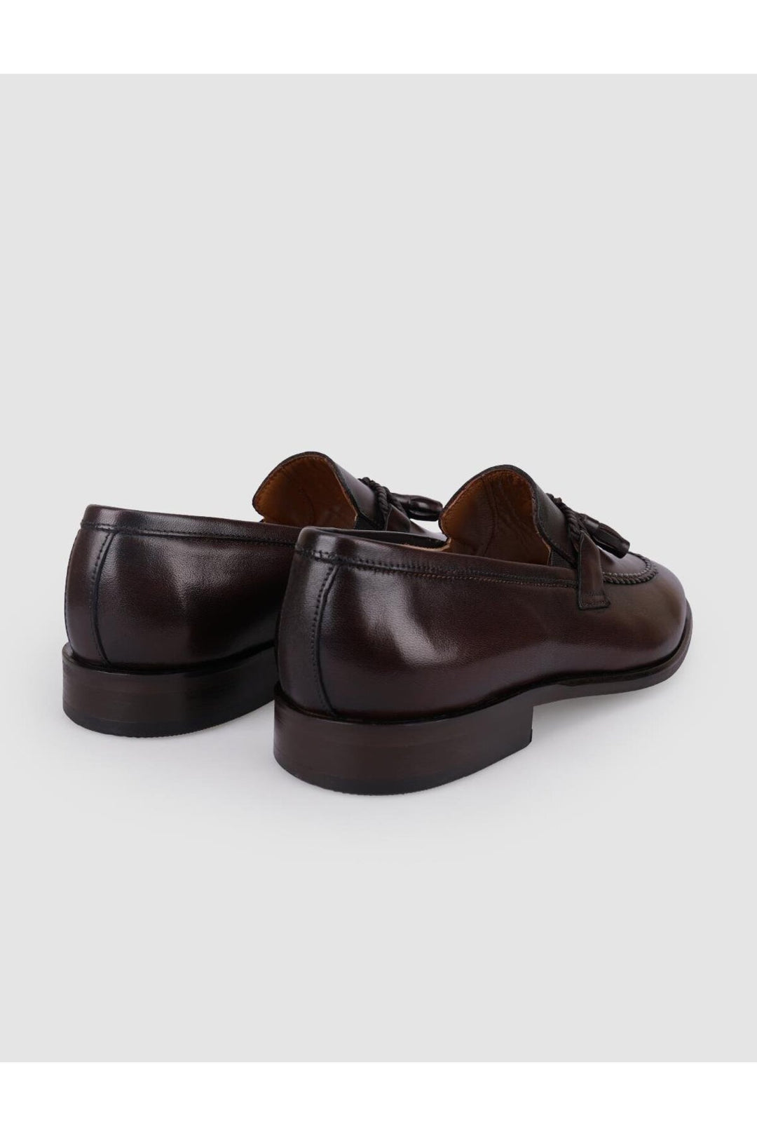 Cabani Shoes Chaussures classiques pour hommes en cuir véritable 100 % marron avec détail nœud. - Multicolore