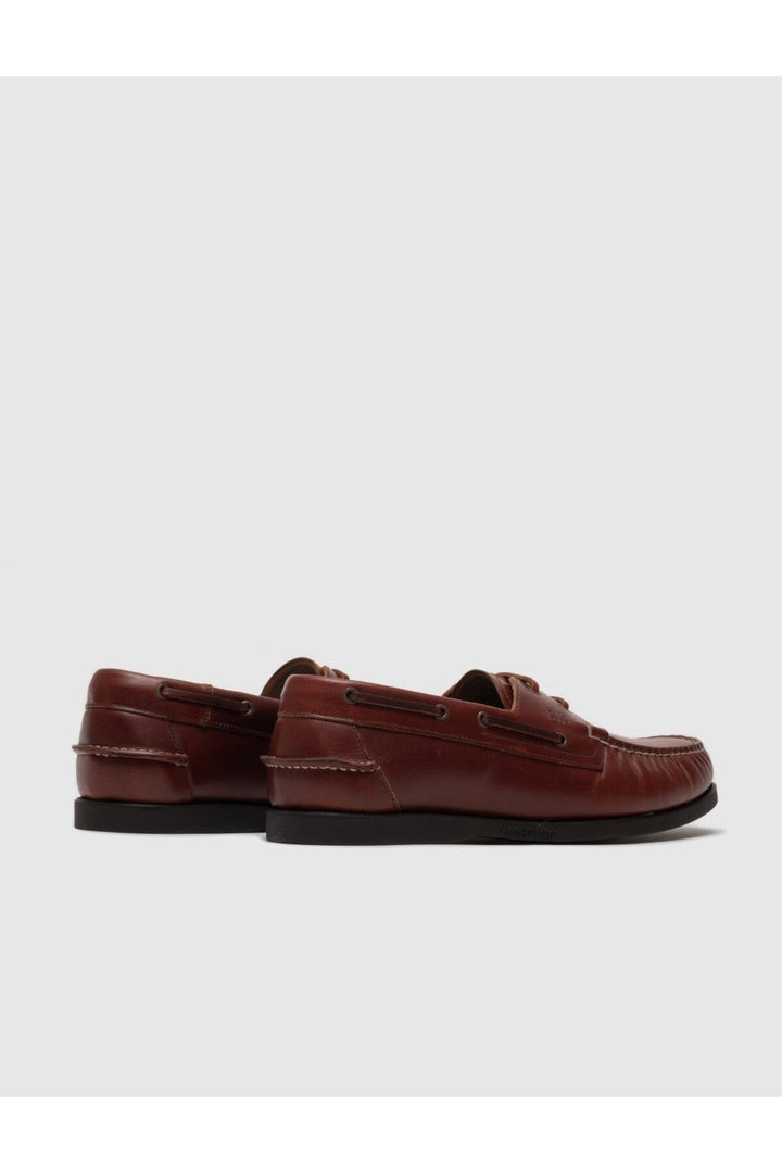 Cabani Shoes Chaussures de ville pour hommes en cuir véritable marron à lacets - Marron