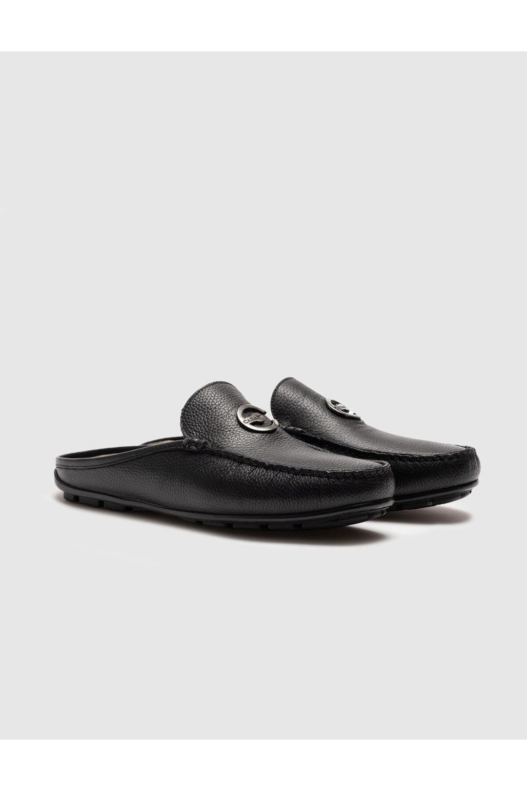 Cabani Shoes Sandale pour homme en cuir véritable avec boucle noire - Multicolore
