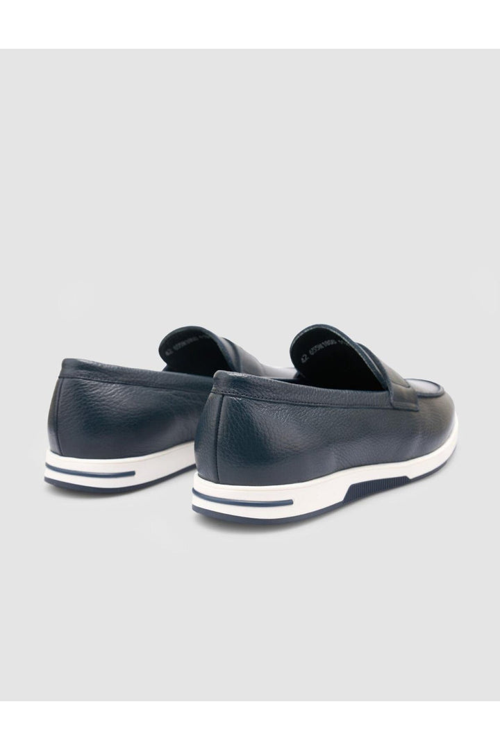 Cabani Shoes %100 Cuir véritable Chaussures décontractées pour hommes Bleu marine - Bleu marine